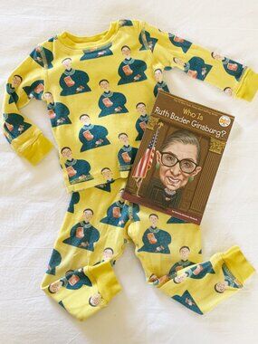 Ruth Bader Ginsburg Bundle • Piccolina Pajamas in 12-18 Months + Who Is RBG Book